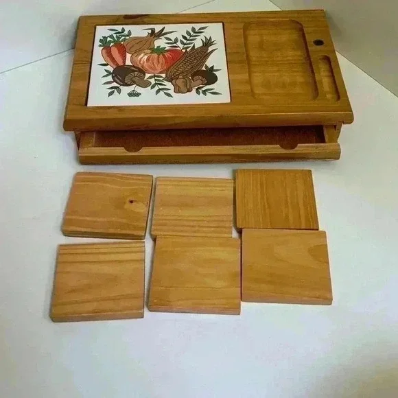 Vintage Goodwood Vegetable and Cheese board  with tile insert - Picture 7 of 10